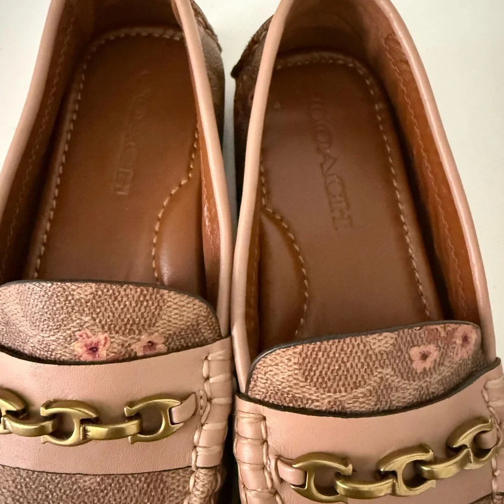 Coach Pink and Brown Loafers - Picture 7 of 8